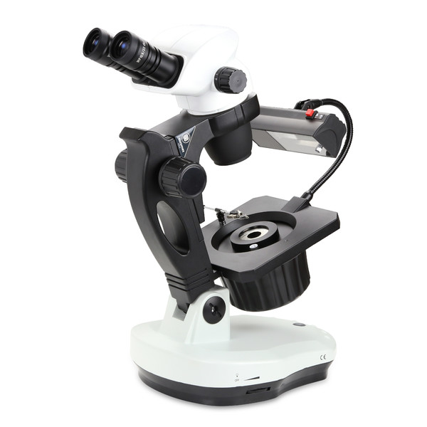 Euromex Zoom-stereomikroskop NZ.1702-GEMF, NexiusZoom, 6,5x till 55x, 30W 6V HAL, 7W fluorescerande gasurladdning, bino