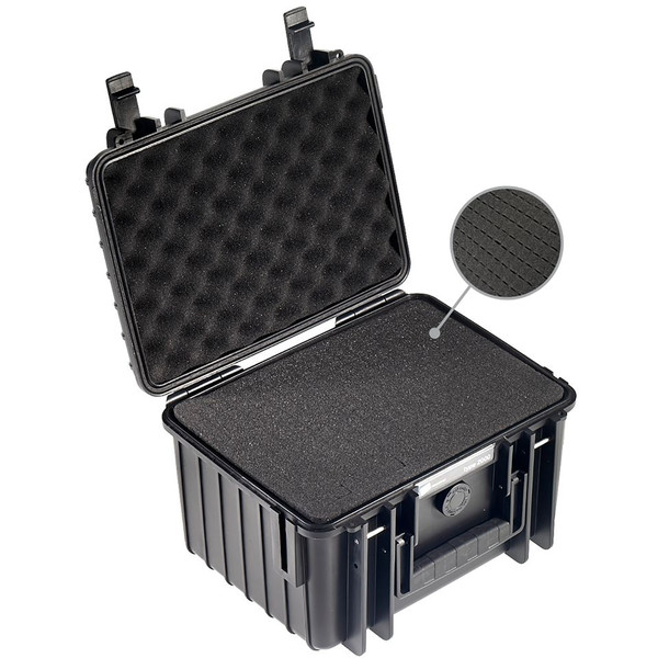 B+W Type 2000 svart/skumgummi