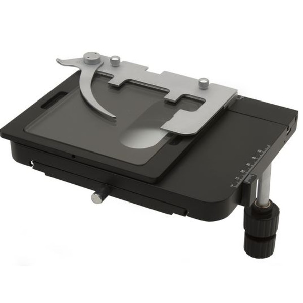 Optika Metallurgiskt korsbord M-1148, med glasinsats