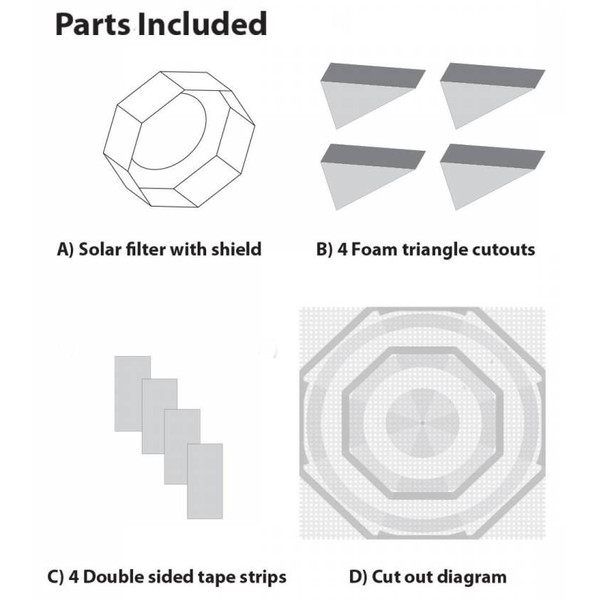 Explore Scientific Sun Catcher solfilter för 150-160 mm Newtonians