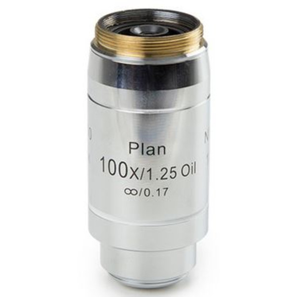 Euromex Objektiv 100x/1,25, plan, EIS, oändlighet, olja, fjäder, v.d. 0,2 mm, 60 mm, DX.7200 (Delphi-X)