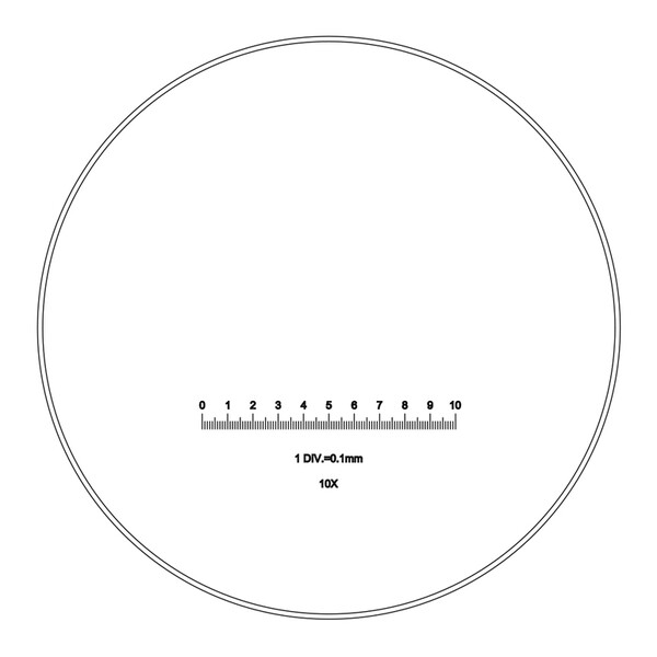 Motic Stickel, 100/10mm, Ø 23 mm (SMZ-140)