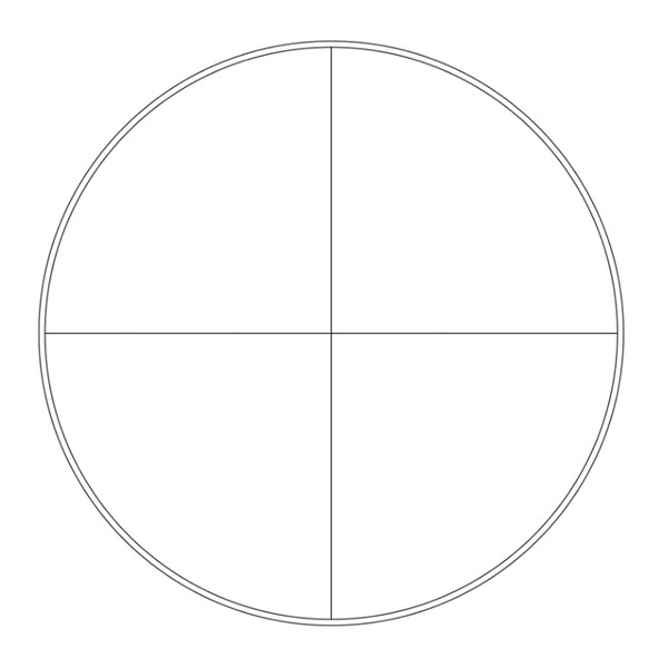 Motic Graticule, 140/14mm, hårkors, Ø23 mm (SMZ-140)