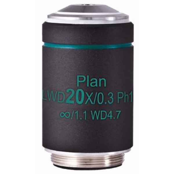 Motic Objektiv WD PL Ph CCIS, plan, achro, fas, 20x/0,3 b.d. 4,7mm, Ph1 (AE2000)