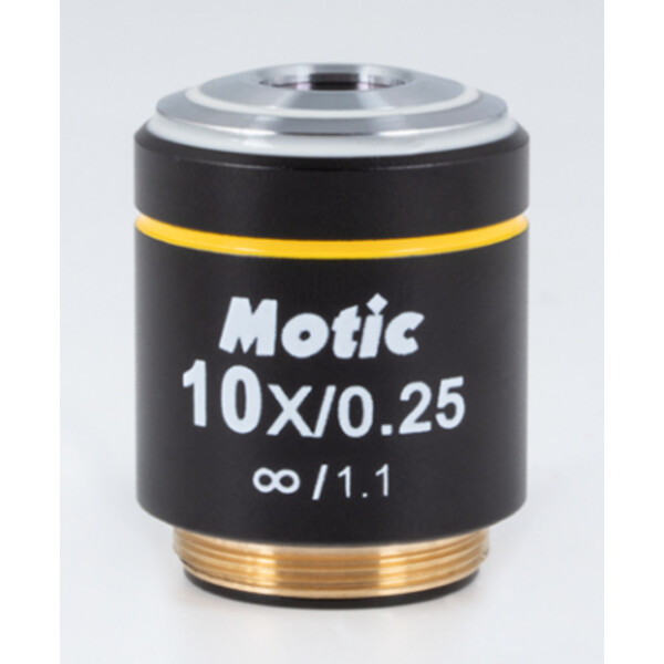 Motic Objektiv PL, CCIS, plan, achro, 10x/0,25, b.d.16,8mm