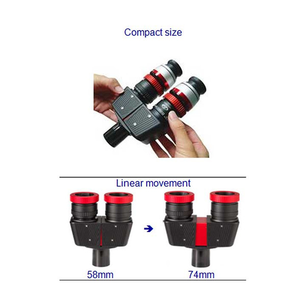 TS Optics Binokular förlängning Fäste för kikare 1,25"