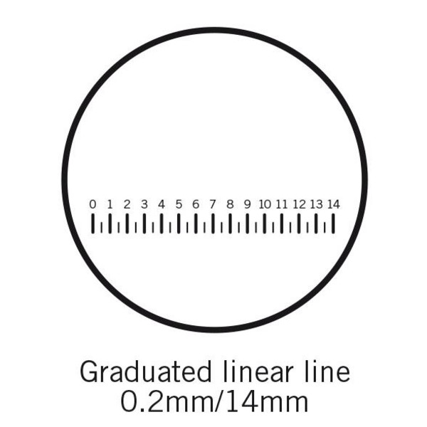Motic Kikarsikte (14 mm i 70 delar), (Ø25 mm)