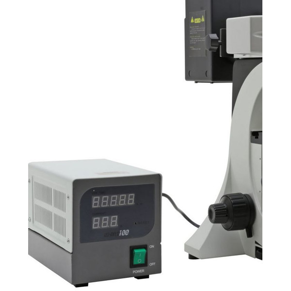 Optika -mikroskop B-510FL, trino, FL-HBO, B&G-filter, W-PLAN, IOS, 40x-400x