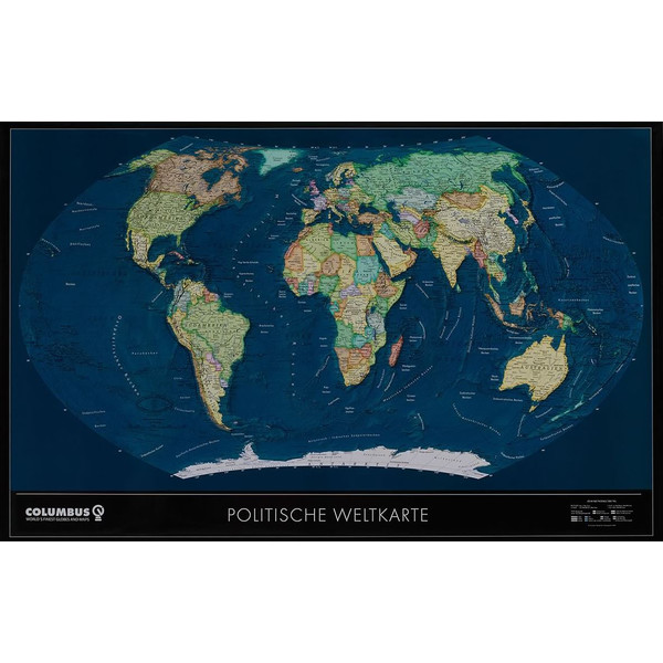 Columbus Världskarta Satellit OID-kompatibel (medium)
