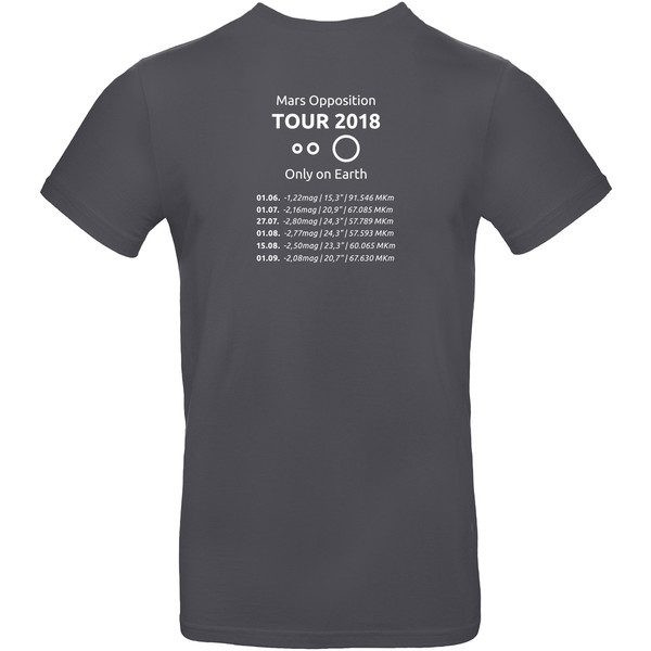 T-shirt Mars Opposition 2018 - Storlek L grå