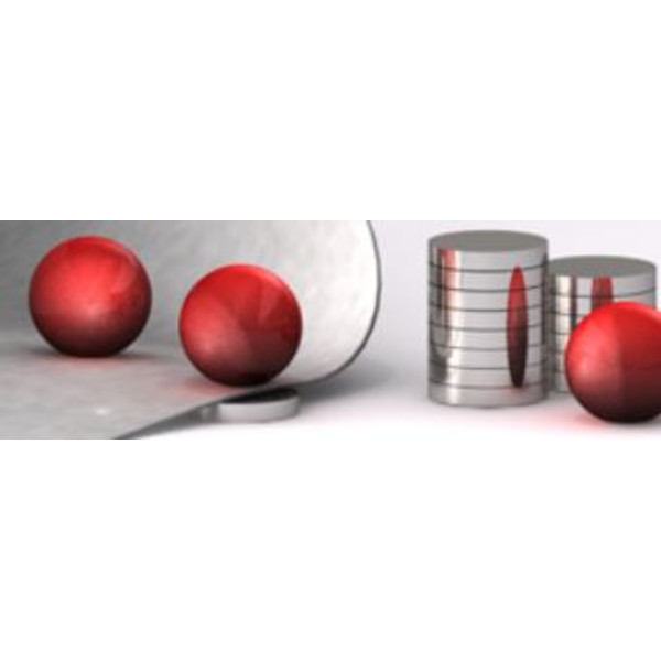 Bacher Verlag Neoballs magnetisk bollsats 54 delar röd