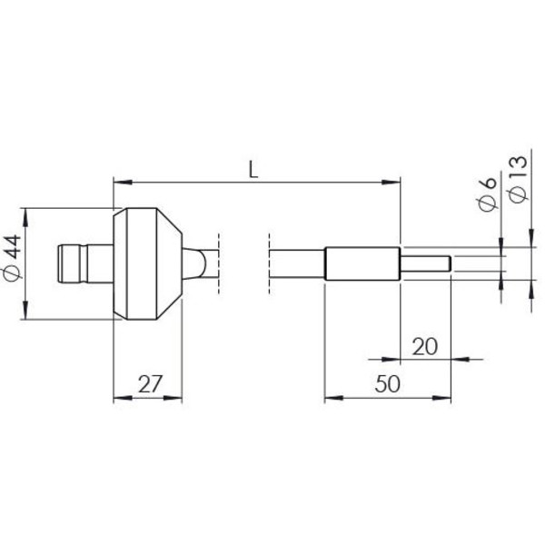 StarLight Opto-Electronics GLS1-800-4.5, 1-arm, armlängd 800 mm, aktiv diameter 4.5 mm