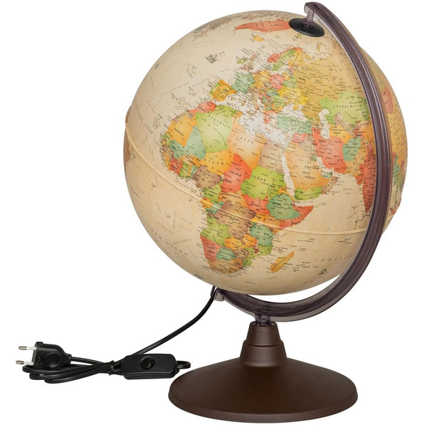 Idena Antik upplyst jordglob 30cm