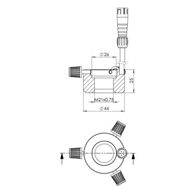 StarLight Opto-Electronics RL1-40 R, röd (620 nm), Ø 26mm