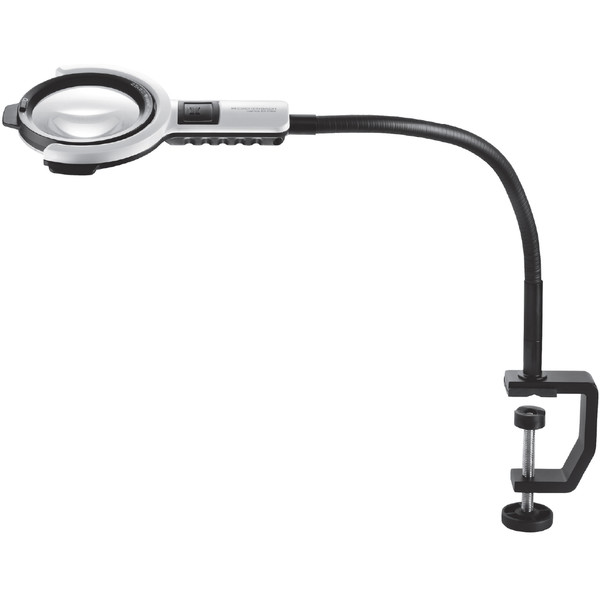Eschenbach Lupp förstoringslampa varioLED flex, 6dpt, 2,5x, Ø 76mm, Stativ 600 mm