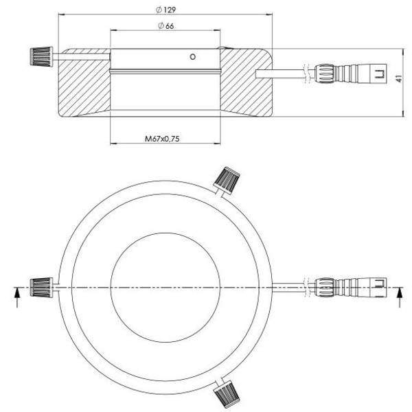 StarLight Opto-Electronics RL12-18s A, spot, bärnsten (590 nm), Ø 66mm