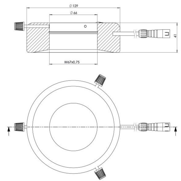 StarLight Opto-Electronics RL12-10s-S4 PW, spot, segment, renvit (6 000 K), Ø 66mm