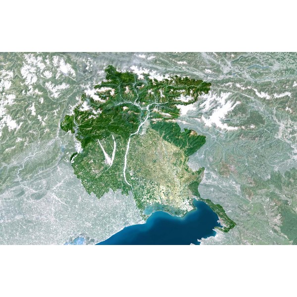 Planet Observer Regionkarta Friuli Venezia Giulia Region