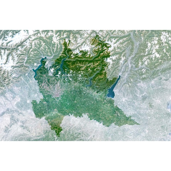 Planet Observer Regionkarta Lombardiet-regionen