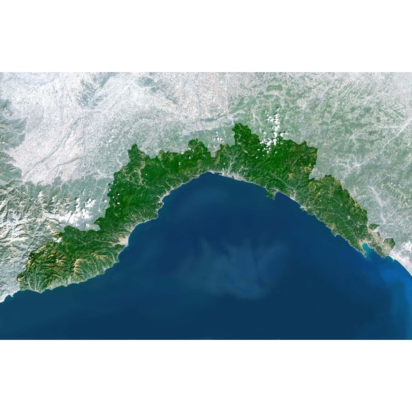 Planet Observer Regionkarta -regionen Ligurien