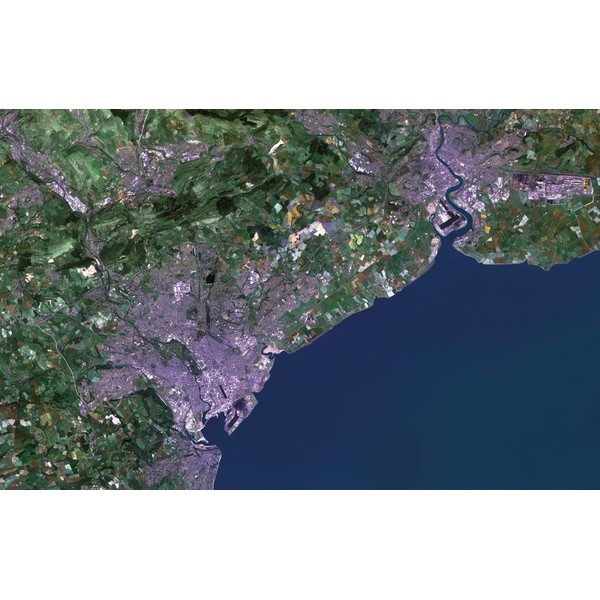 Planet Observer Regionkarta Cardiff-regionen