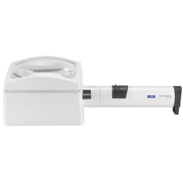 Eschenbach Lupp LED-upplyst förstoringsglas, varioPLUS-system, 100x50 mm, 3,9X