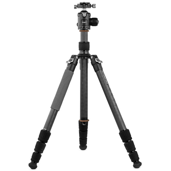 Omegon Pro 32 mm Kolfiber-trebensstativ inkl. Kulhuvud