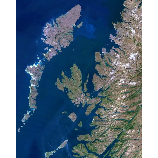 Planet Observer Regionkarta -regionen Hebriderna och västkusten