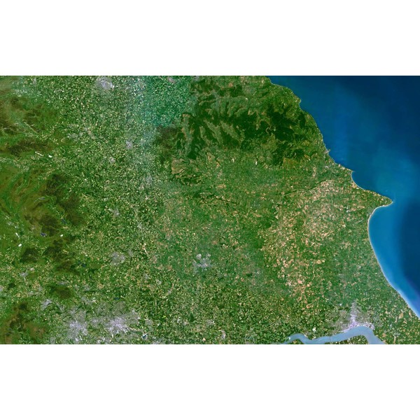 Planet Observer Regionkarta North Yorkshire-regionen