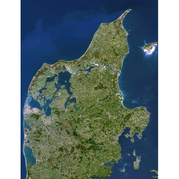Planet Observer Regionkarta Region mellersta och norra Jylland