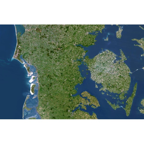 Planet Observer Regionkarta Region södra Jylland och Fyn