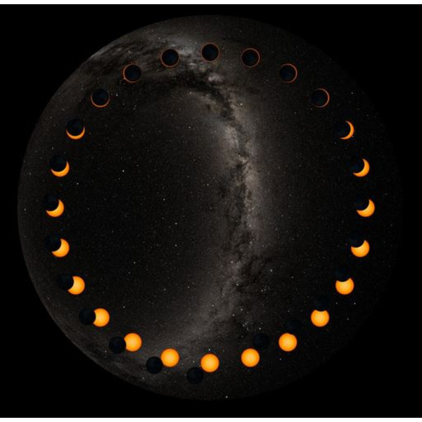 astrial Slide för Sega Homestar Planetarium Annulär solförmörkelse