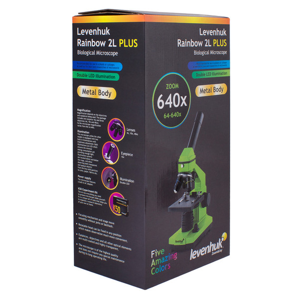 Levenhuk Mikroskop Rainbow 2L Plus Lime