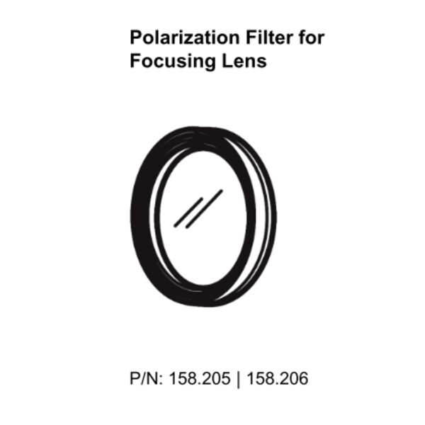 SCHOTT Polariseringsfilter för fokuseringstillsats, vridbar Ø <= 9 mm