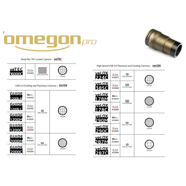 Omegon Kamera veLOX 287 M Mono