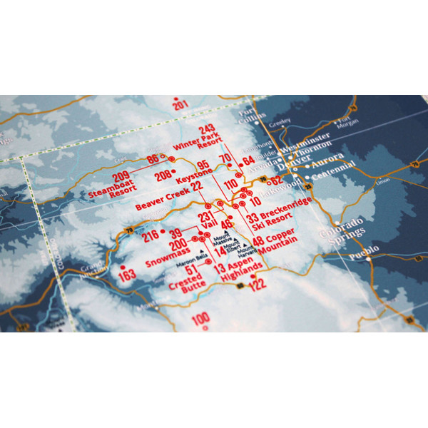 Marmota Maps Regionkarta Ski Resorts of the West