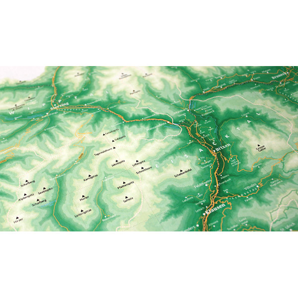 Marmota Maps Regionkarta Sydtyrolens gröna berg