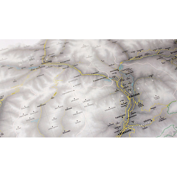 Marmota Maps Regionkarta Sydtyrolen karta grå