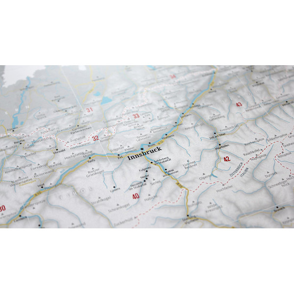 Marmota Maps Regionkarta Kartläggning av Alperna (engelska)