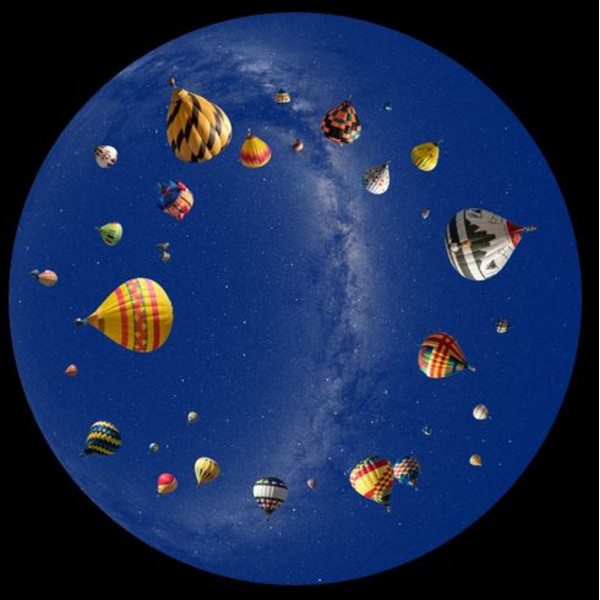 astrial Slide för Sega Homestar Planetarium Varmluftsballong Scenic