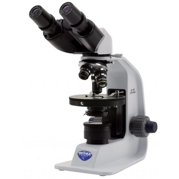 Optika Mikroskop B-150P-BRPL, bino, pol, platt, batteri, 400x