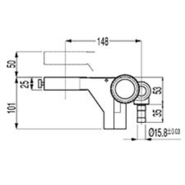 Nikon Optikhållare C-FMB, med drivning, för 1-arms Överhängande stativ (typ B)