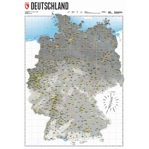 Marmota Maps Karta Deutschlandkarte Map Grey