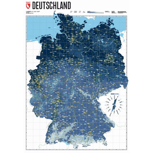 Marmota Maps Karta Deutschlandkarte Ski Blue