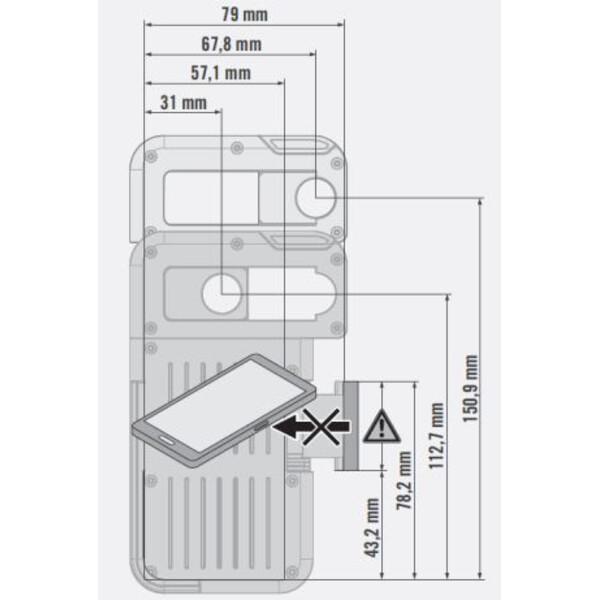 Swarovski Smartphone-adapter Set VPA-adapter med AR-S adapterring för ATX/STX