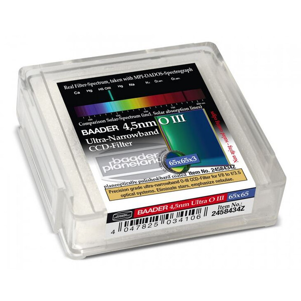 Baader Ultra-Narrowband 4,5nm OIII Filter 65x65mm