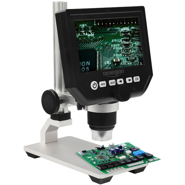Omegon DigiStar mikroskop, 1x-600x, LCD 4,3''