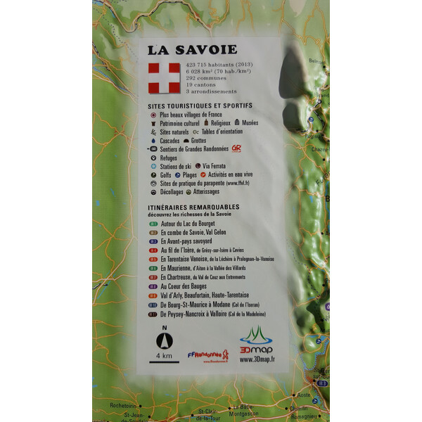 3Dmap Regionkarta La Savoie