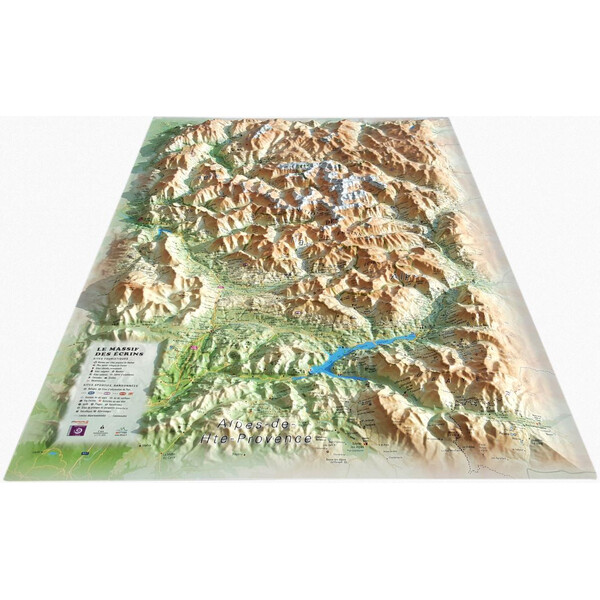 3Dmap Regionkarta Le Massif des Ecrins