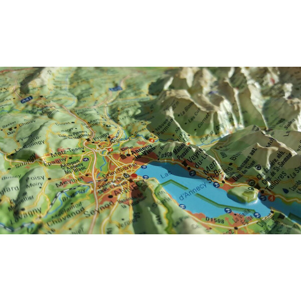 3Dmap Regionkarta La Haute Savoie